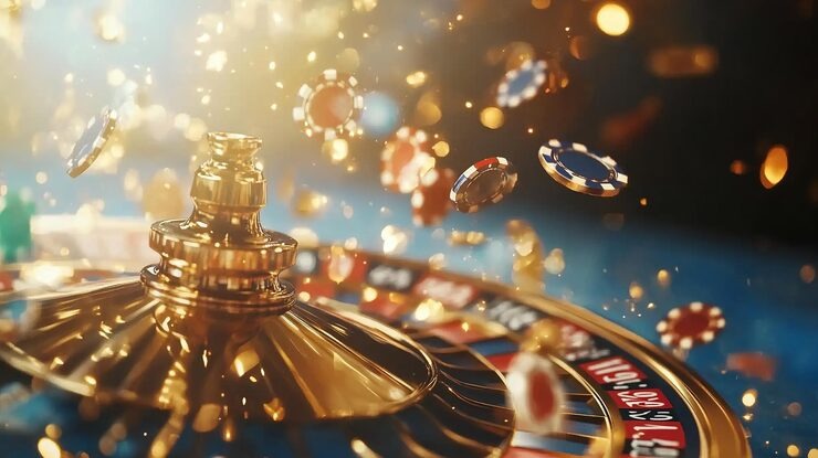Live dealer baccarat table setup